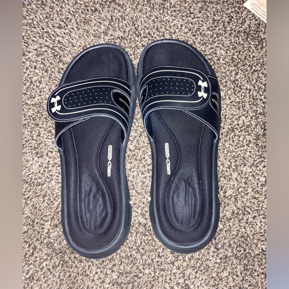 UNDER ARMOUR WOMENS BLACK IGNITE SLIDE SIZE 11